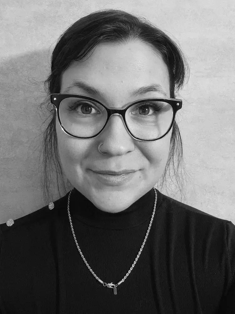 Porträtt av Johanna Falk, ekonomiansvarig på Dalarent.